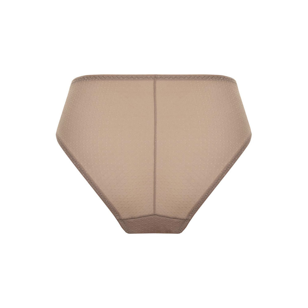 Calcinha Cintura Alta  Emotions BEIGE FONCÉ