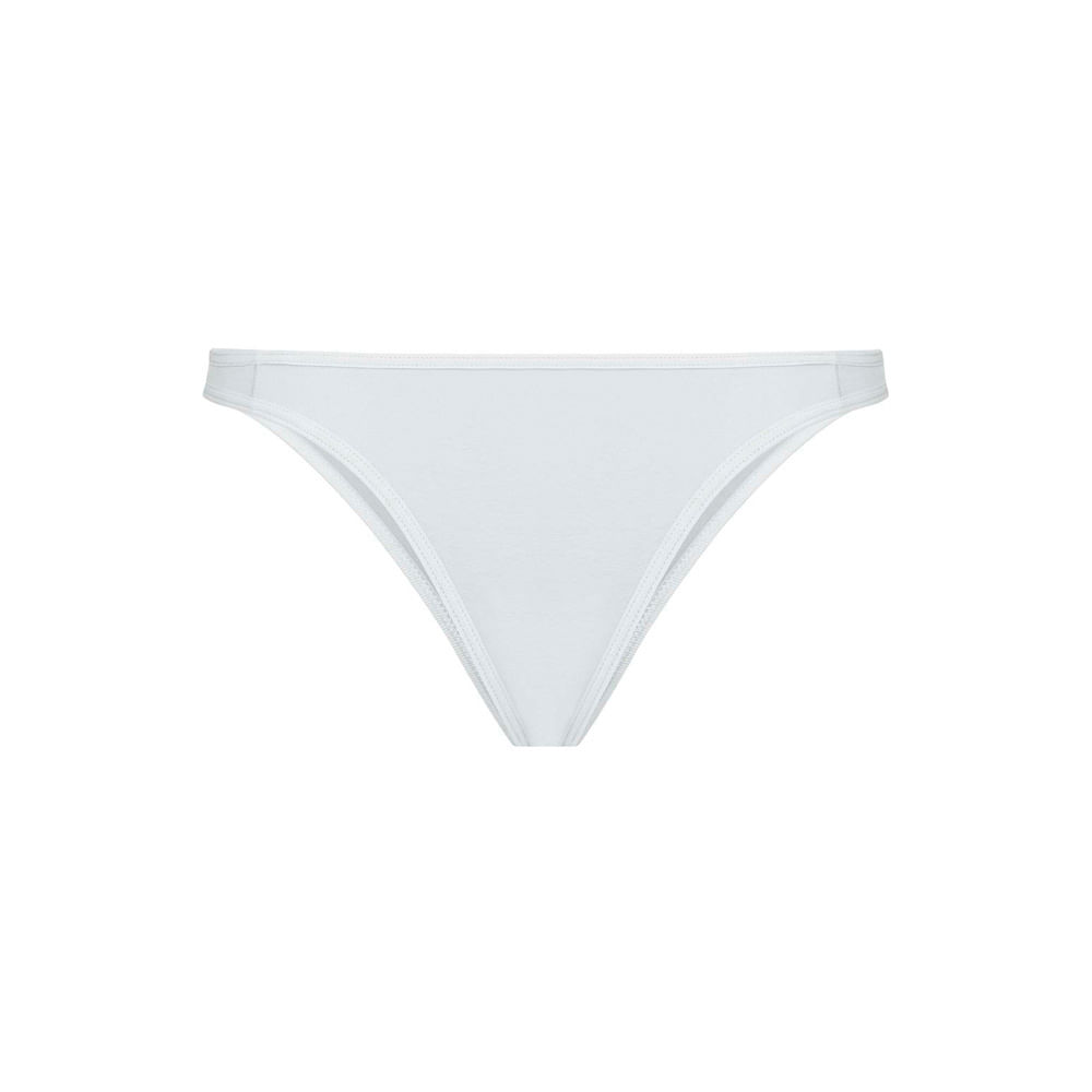 Calcinha Tanga Algodão Com Fio LYCRA® BRANCO