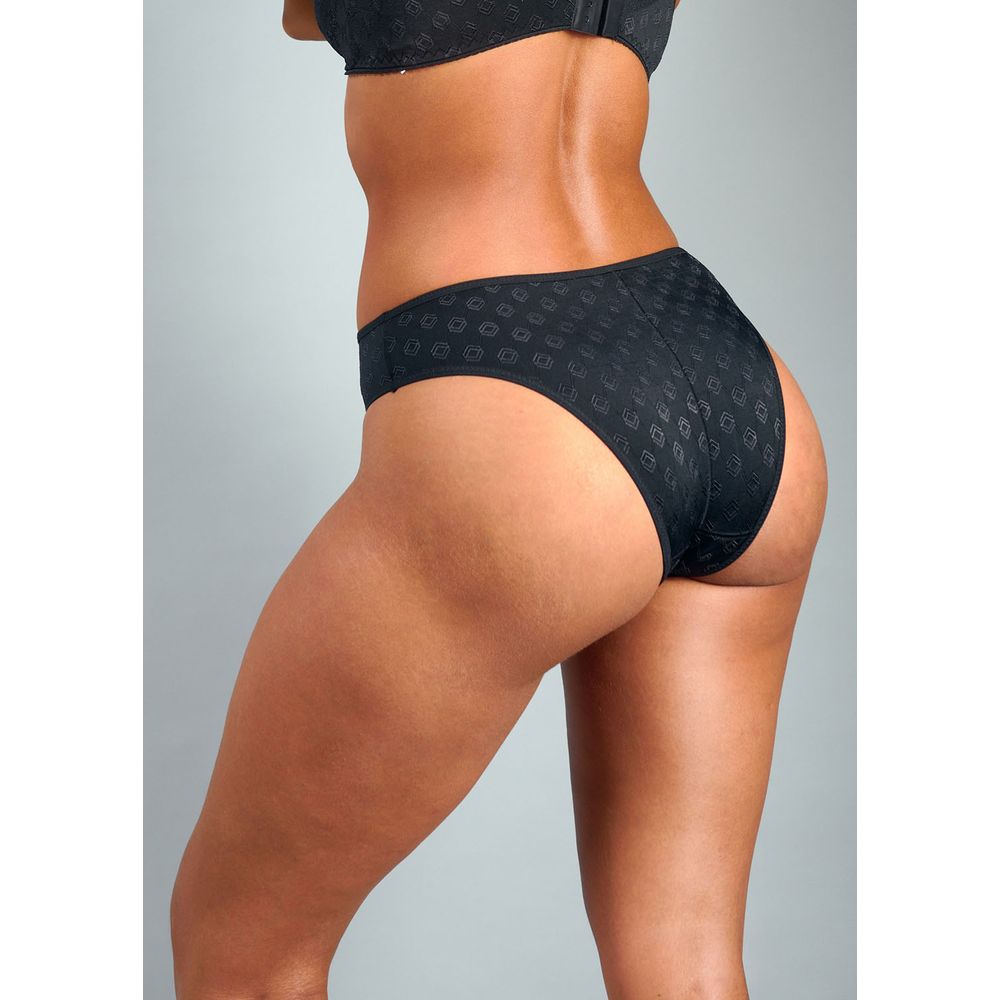 Calcinha Biquíni Com Reforço Frontal Jazz PRETO