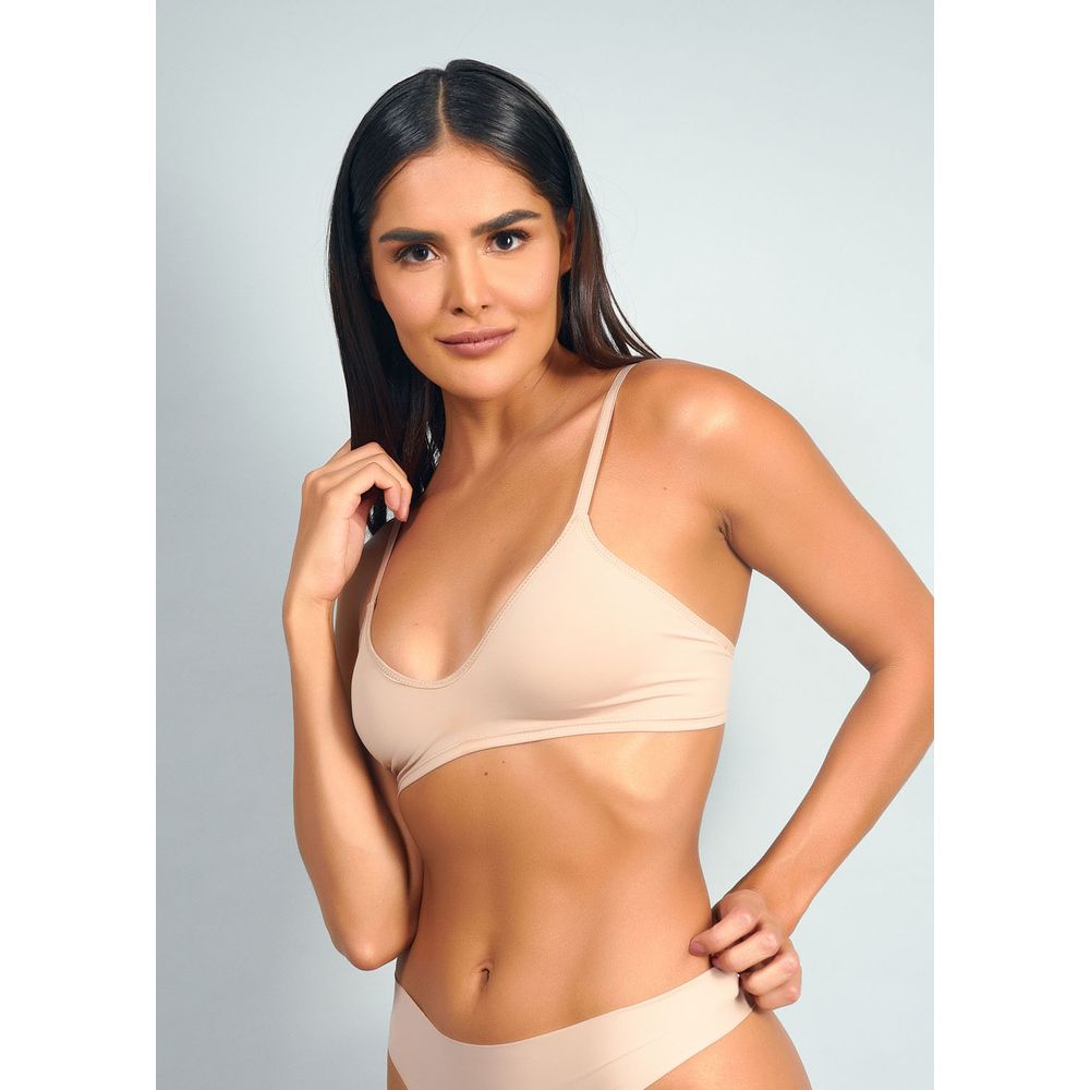 Sutiã Tradicional Sem Bojo E Sem Aro Sweet Skin BEIGE FONCÉ