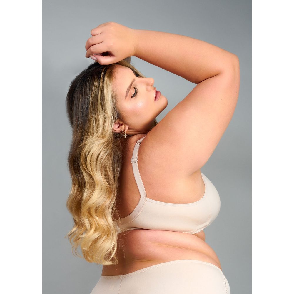 Sutiã Tradicional com busto duplo Sem Bojo E Sem Aro com alças acolchoadas Em Modal COLOMBE