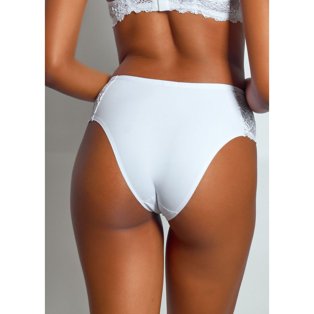 Calcinha Biquíni Lateral Em Renda Jasmine BRANCO