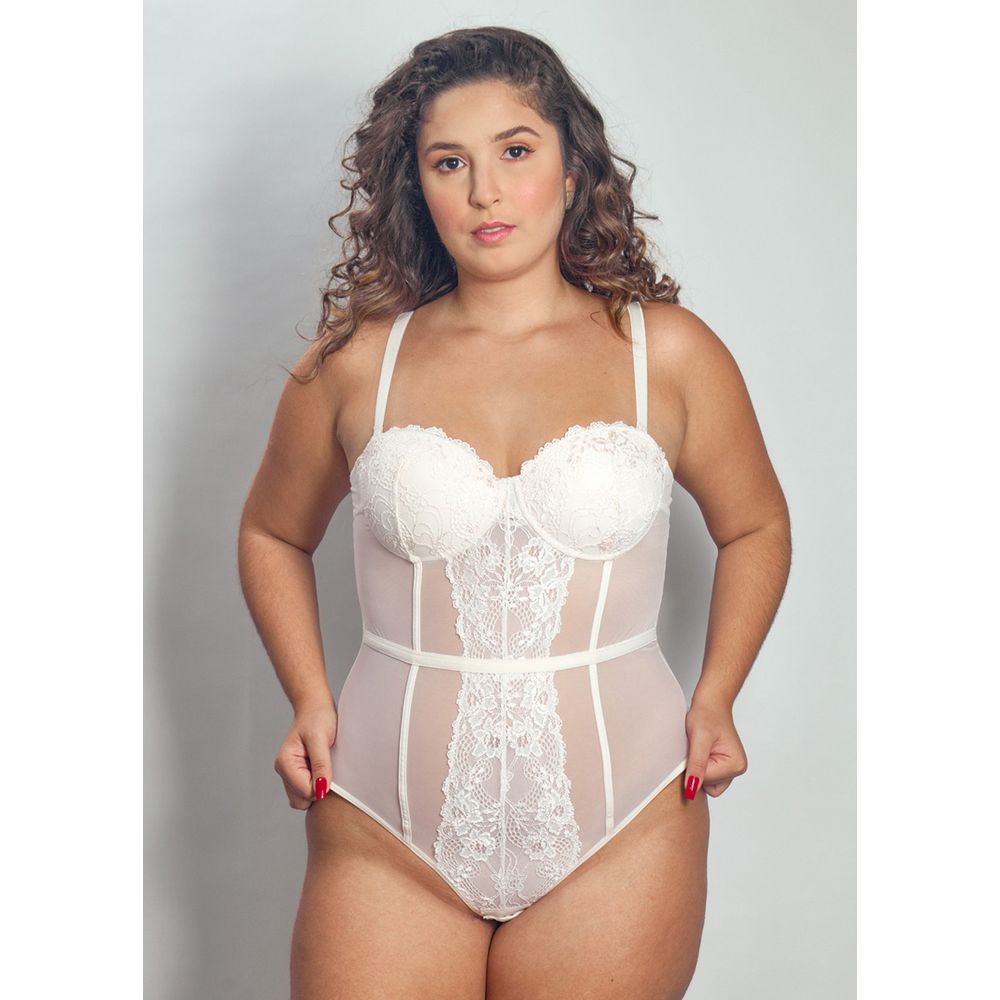 Body Em Tule E Renda Jasmine PERLE