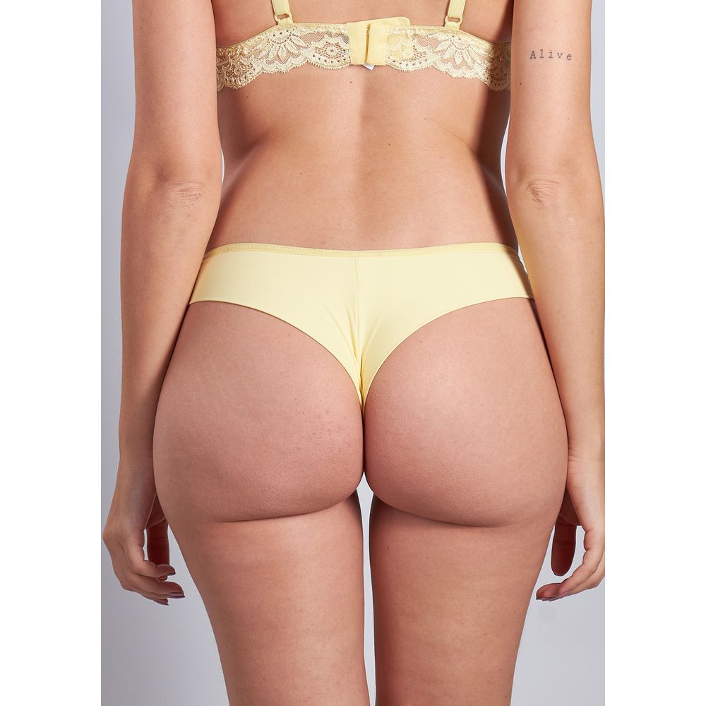 Calcinha Fio Com Renda Riviera AMARILLO