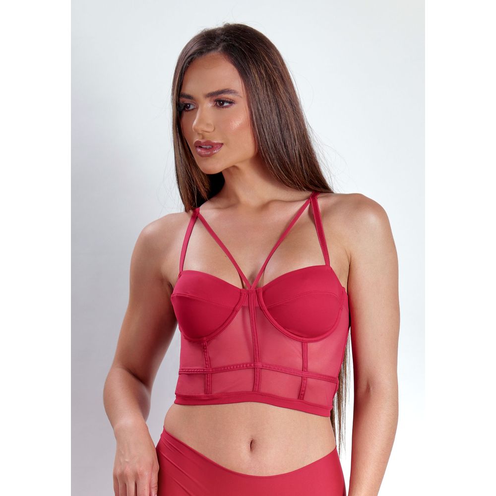 Top Cropped Alegra CEREJA