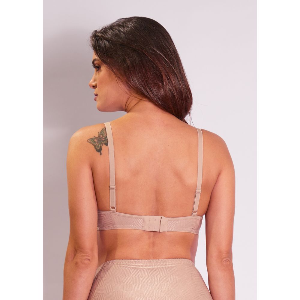 Sutiã Triângulo Com Bojo Estruturado Açores BEIGE FONCÉ