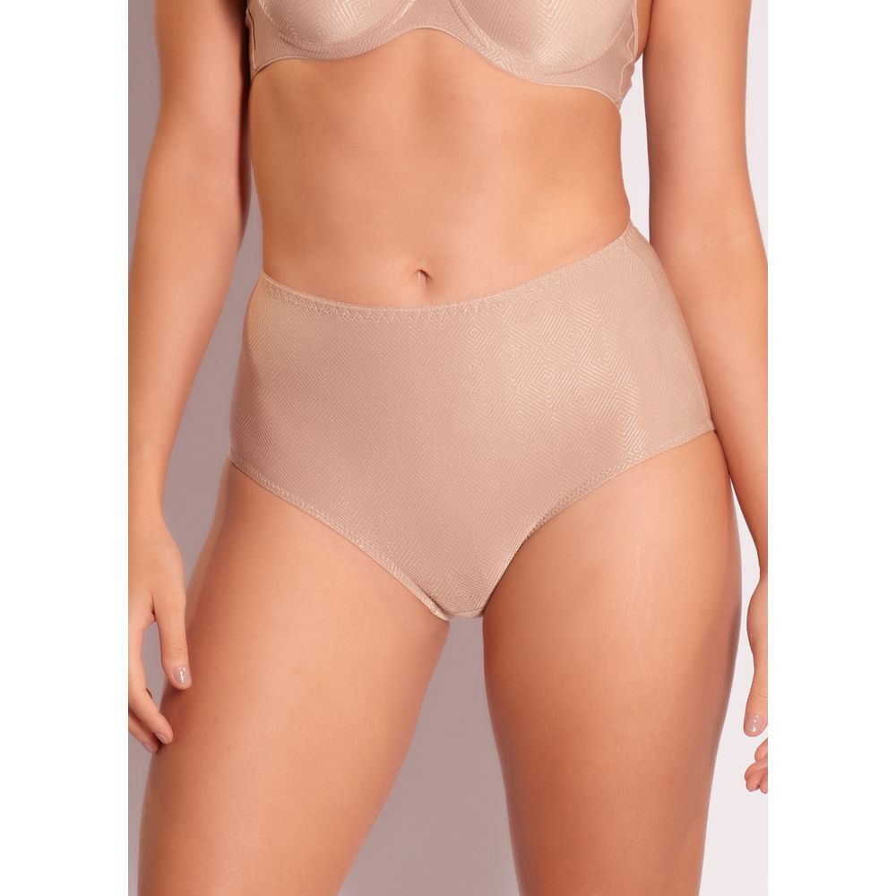 Calcinha Cintura Alta Açores BEIGE FONCÉ
