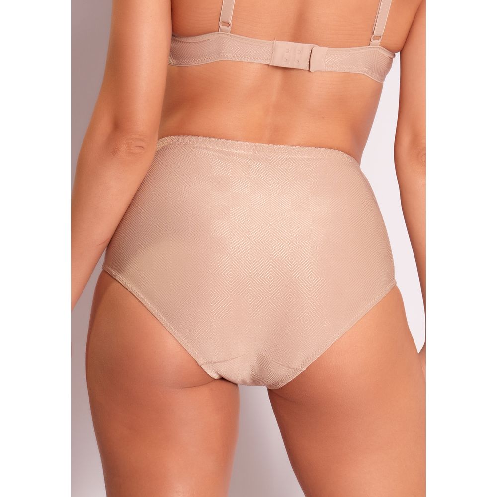 Calcinha Cintura Alta Açores BEIGE FONCÉ