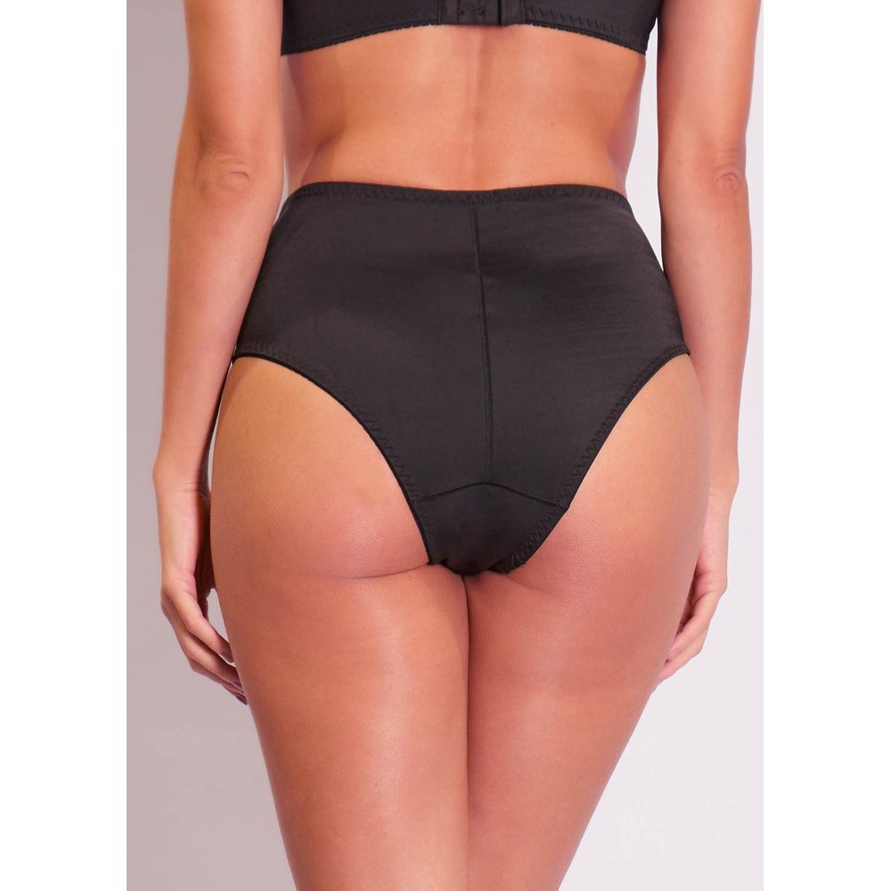 Calcinha Cintura Alta Com Renda Control Top PRETO