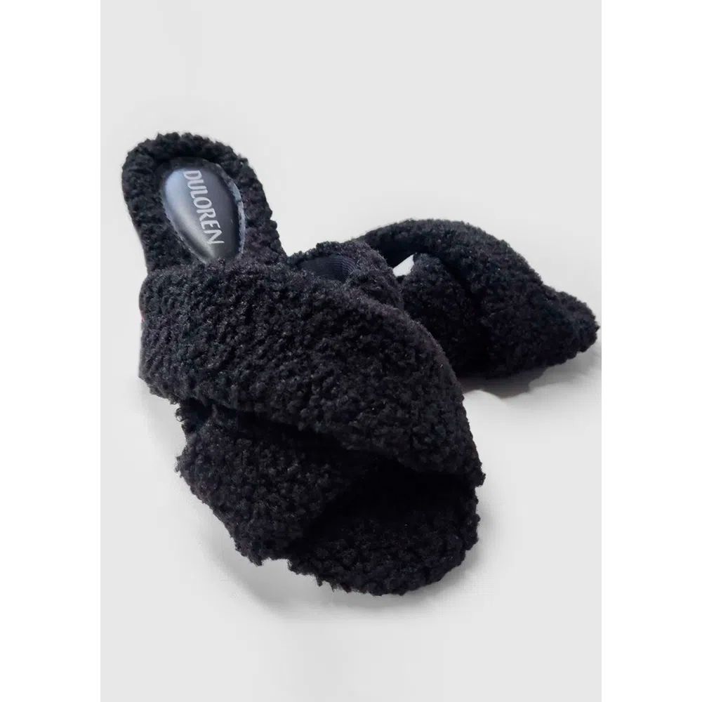 Pantufa Cruzada Maitê PRETO