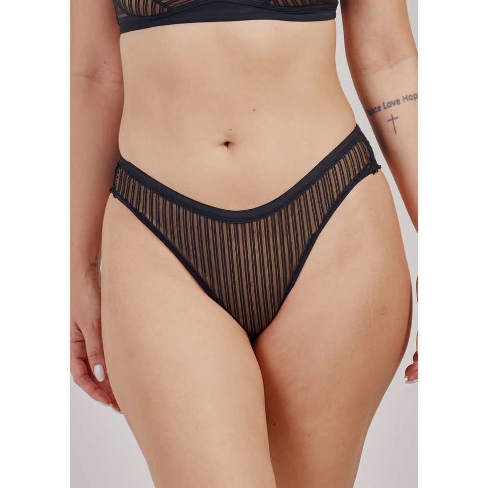 Calcinha Biquini em Tule e Renda Genevieve PRETO