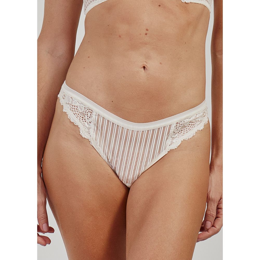 Calcinha Fio Tanga Tule e Renda Genevieve PERLE