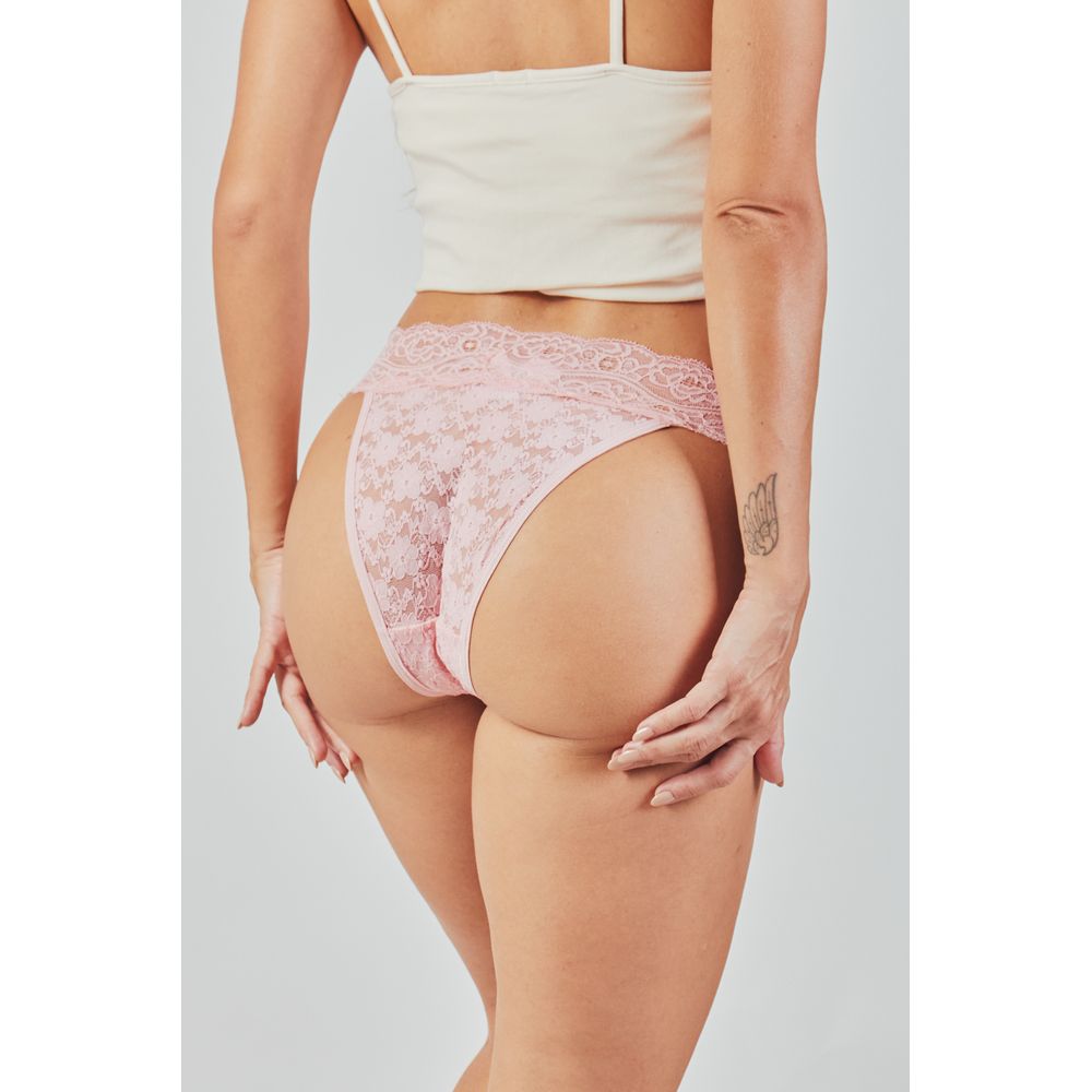 Calcinha Tanga em Renda Maya ROSA MARSHMALLOW