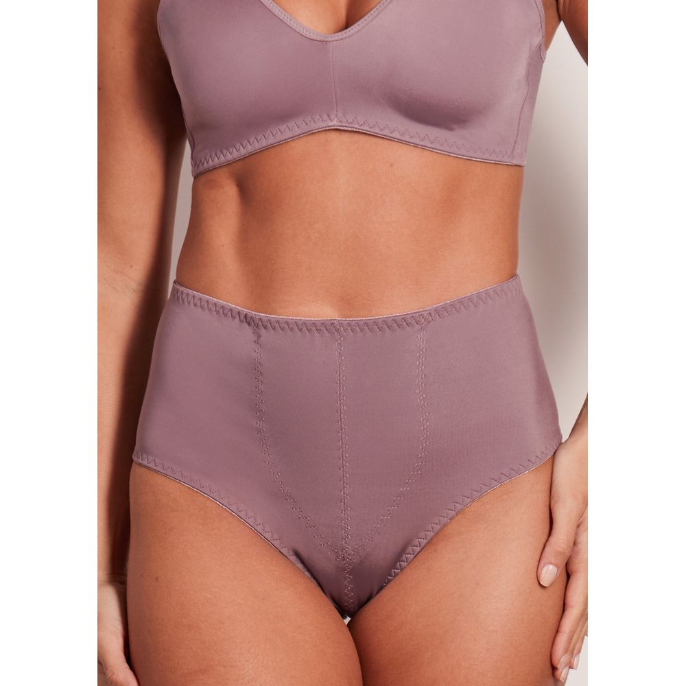 Calcinha Cintura Alta Com Reforço Frontal Flex Power BERINJELA