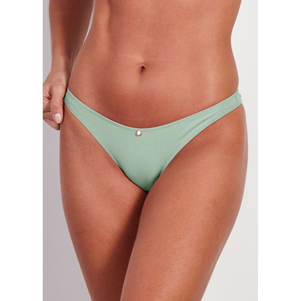 Calcinha Tanga Algodão Egípicio Cleo VERDE CLARO