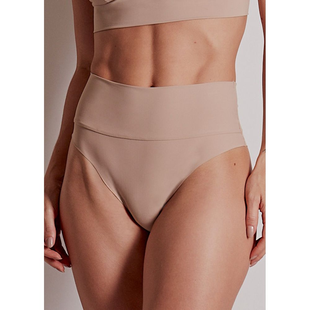 Calcinha Cintura Alta Sweet Skin BEIGE FONCÉ