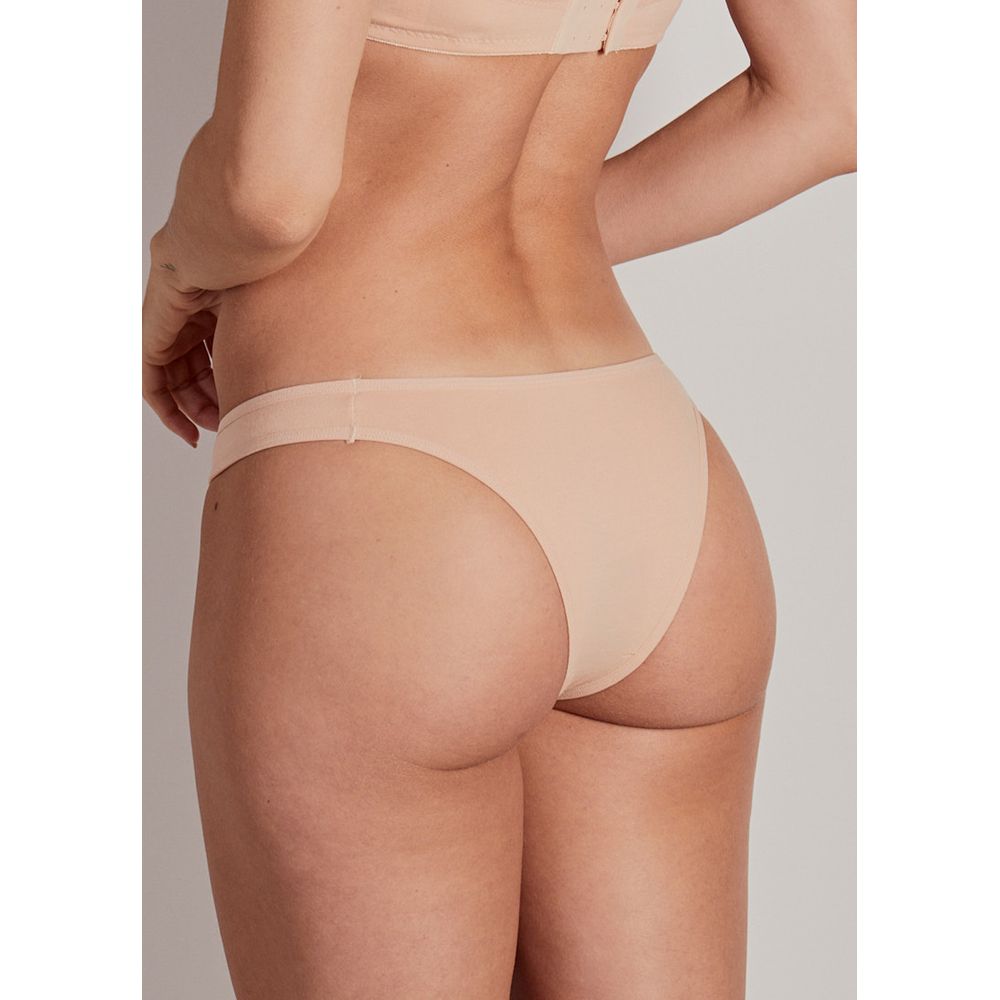 Calcinha Tanga Algodão Com Fio LYCRA® BEGE