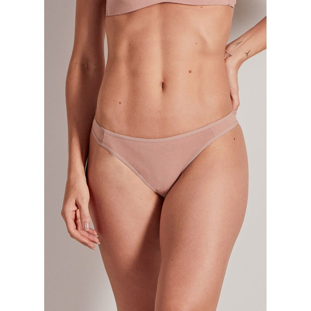 Calcinha Tanga Algodão Com Fio LYCRA® CASTANHA