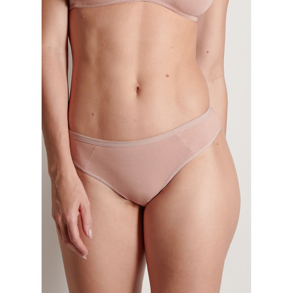 Calcinha Biquíni Algodão com Fio LYCRA® CASTANHA