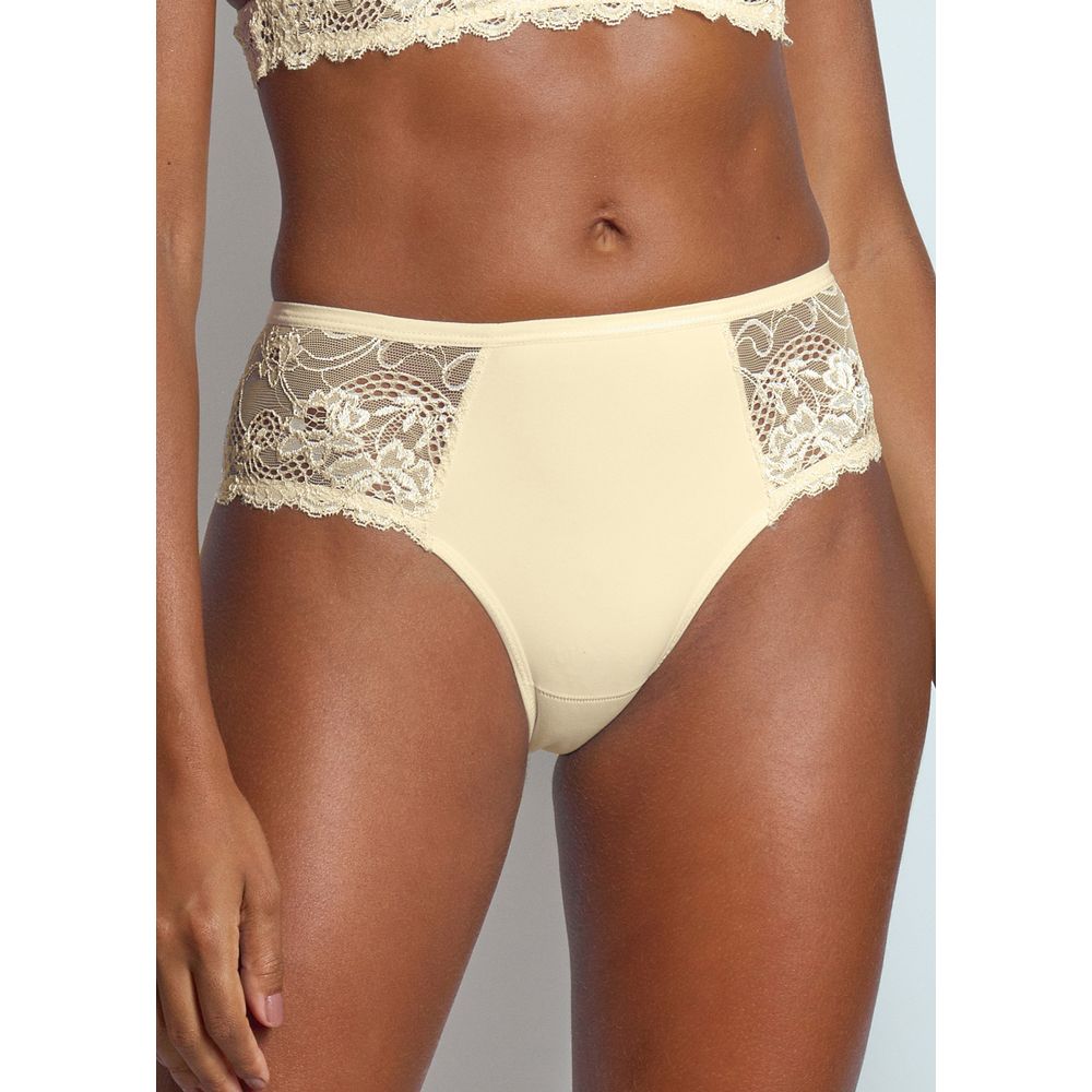 Calcinha Biquíni Lateral Em Renda Jasmine AMARILLO