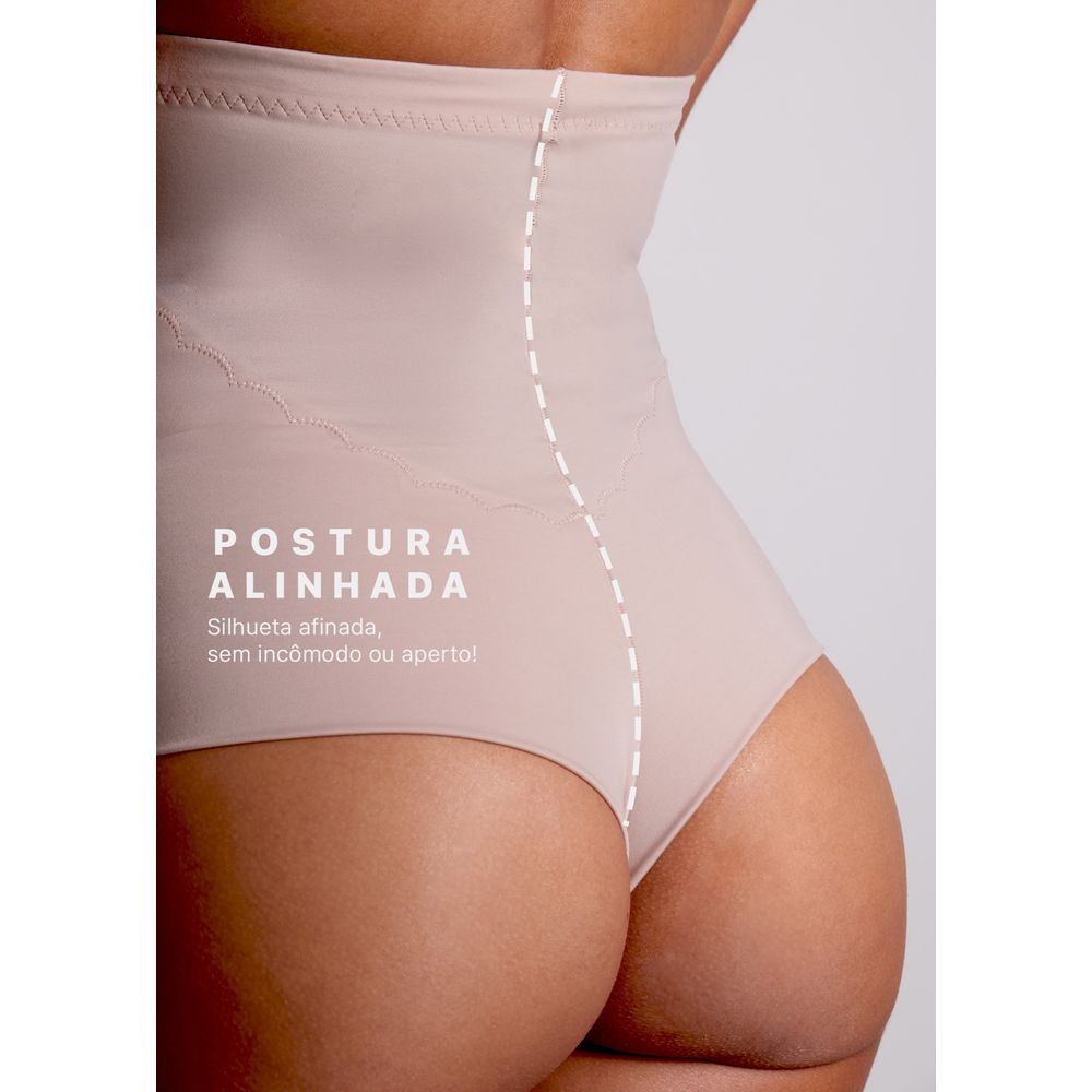 Calça Cinta Fio Alta Vi Lingerie BEIGE FONCÉ