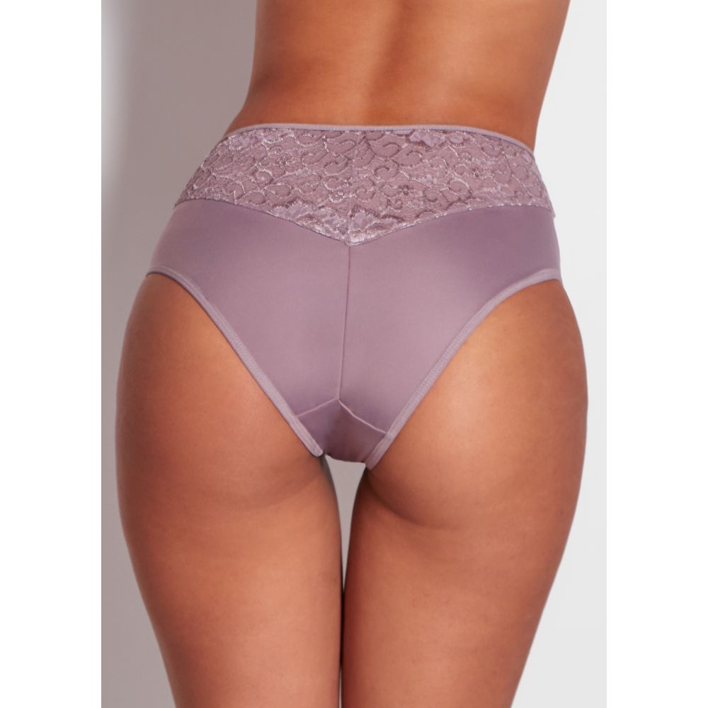 Calcinha Alta Modeladora em Cetinete New Shape BERINJELA