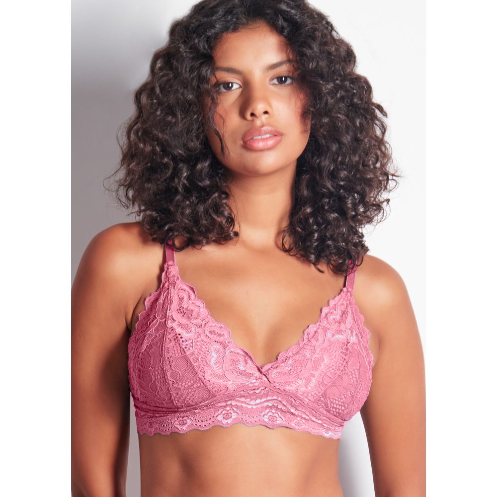 Top Em Renda Maya ROSA ANTIGO