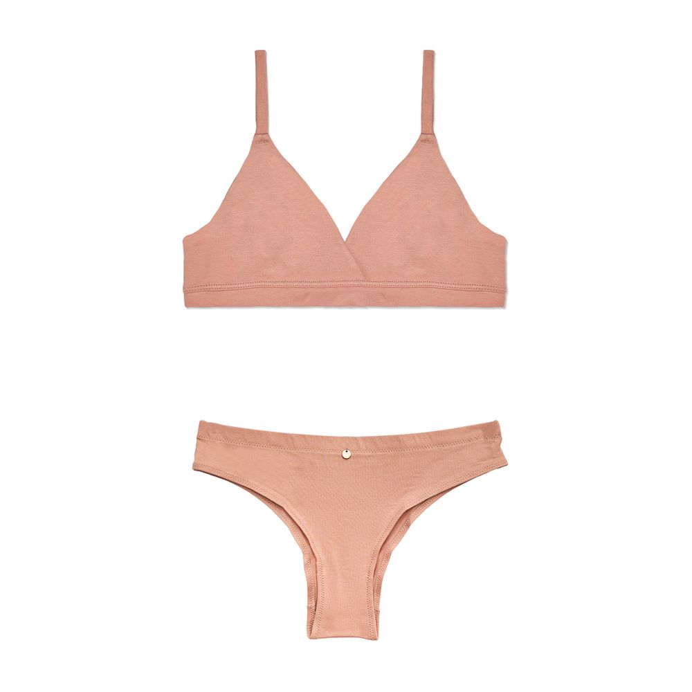 Conjunto Sutiã Triângulo e Calcinha Biquiní Média Cleo DRAGÉE