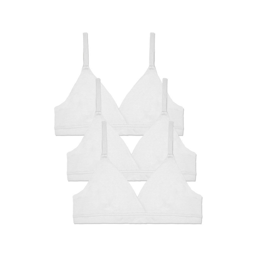 Kit 3 Sutiãs Triângulo Cleo BRANCO