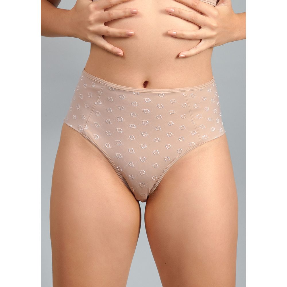 Calcinha Cintura Alta Cuore BEIGE FONCÉ