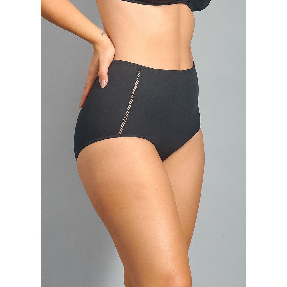 Calcinha Cintura Alta Tactel PRETO