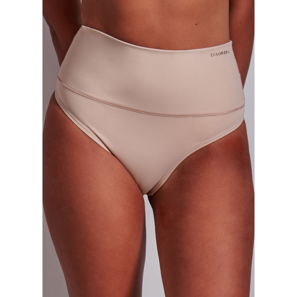 Calcinha Emana Cós Alto BEIGE FONCÉ