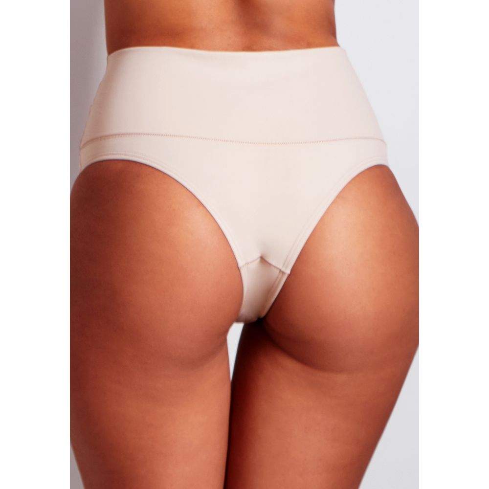 Calcinha Emana Cós Alto BEIGE FONCÉ