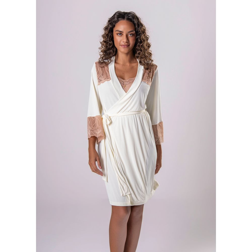 Robe Liganete e Renda Amarílis  PERLE