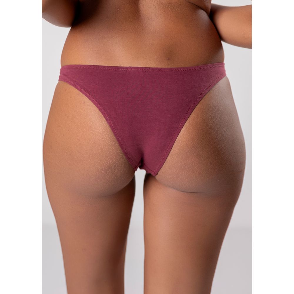 Calcinha Tanga Algodão Egípicio Cleo GRENAT