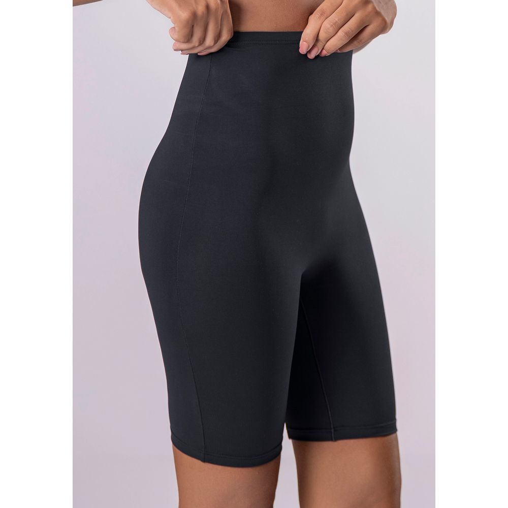 Bermuda Emana Modeladora Cintura Alta PRETO