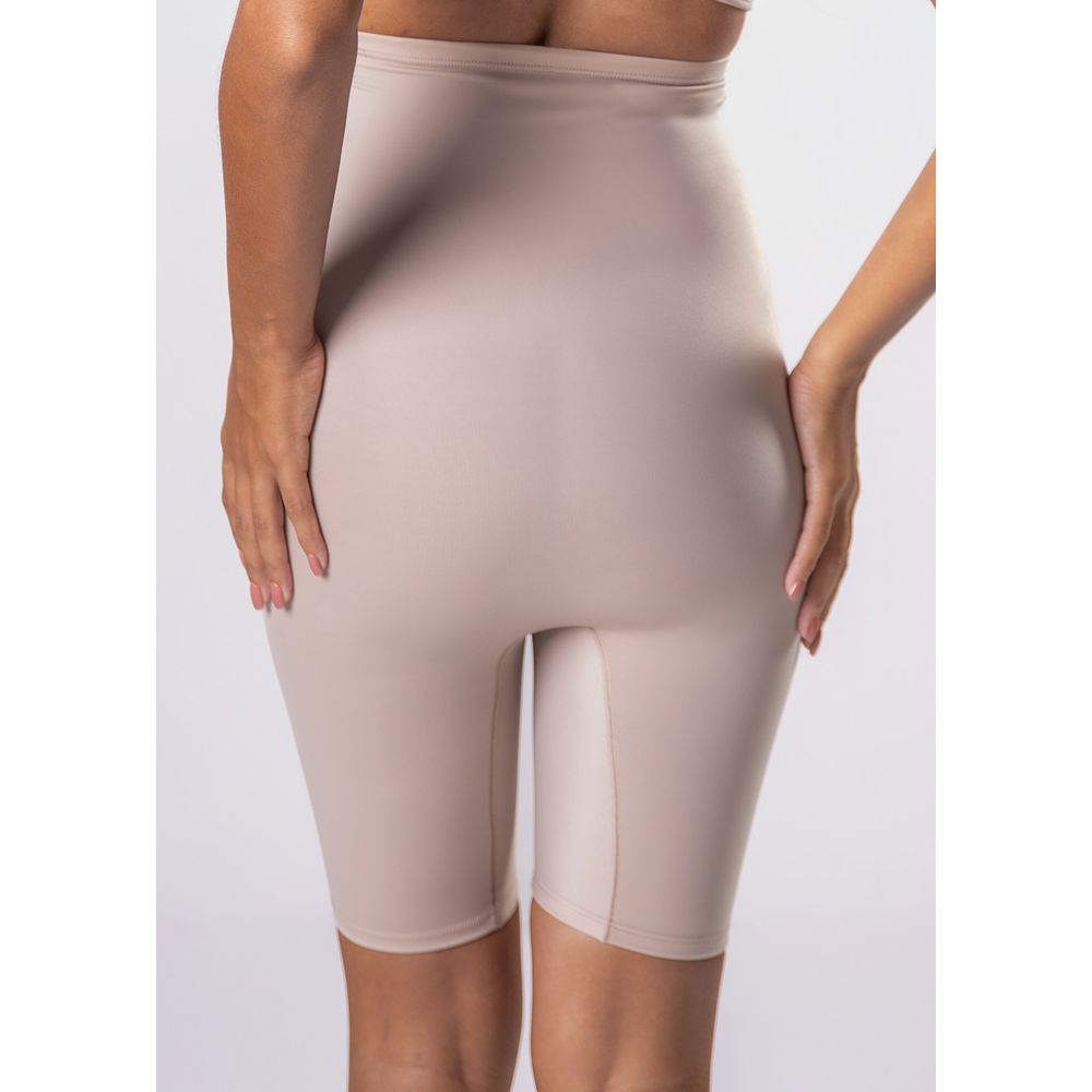 Bermuda Emana Modeladora Cintura Alta BEIGE FONCÉ