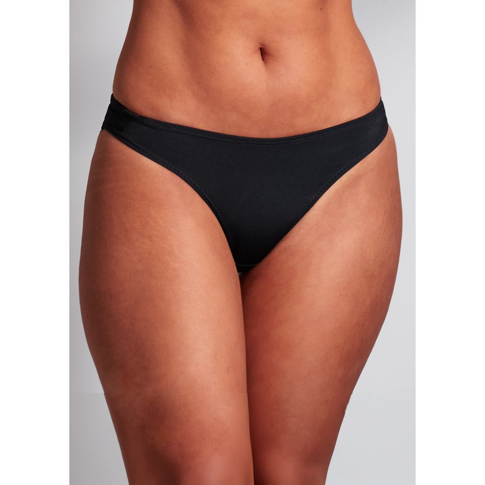 Calcinha Tanga Fio Em Microfibra Everyday PRETO