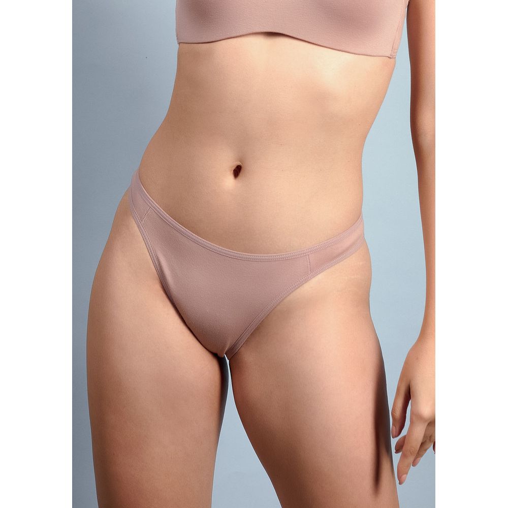 Calcinha Tanga Algodão Com Fio LYCRA® CASTANHA