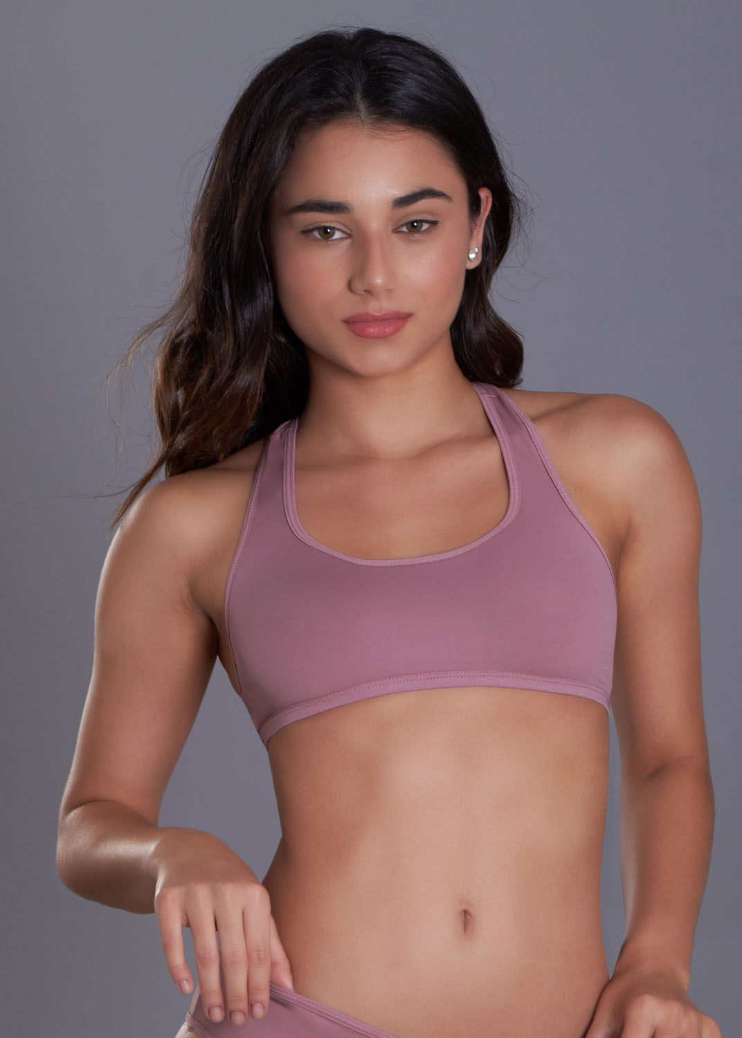 Top Esportivo Ace Canelado Rosa - Faz A Boa