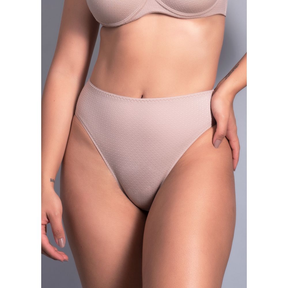 Calcinha Cintura Alta  Emotions BEIGE FONCÉ
