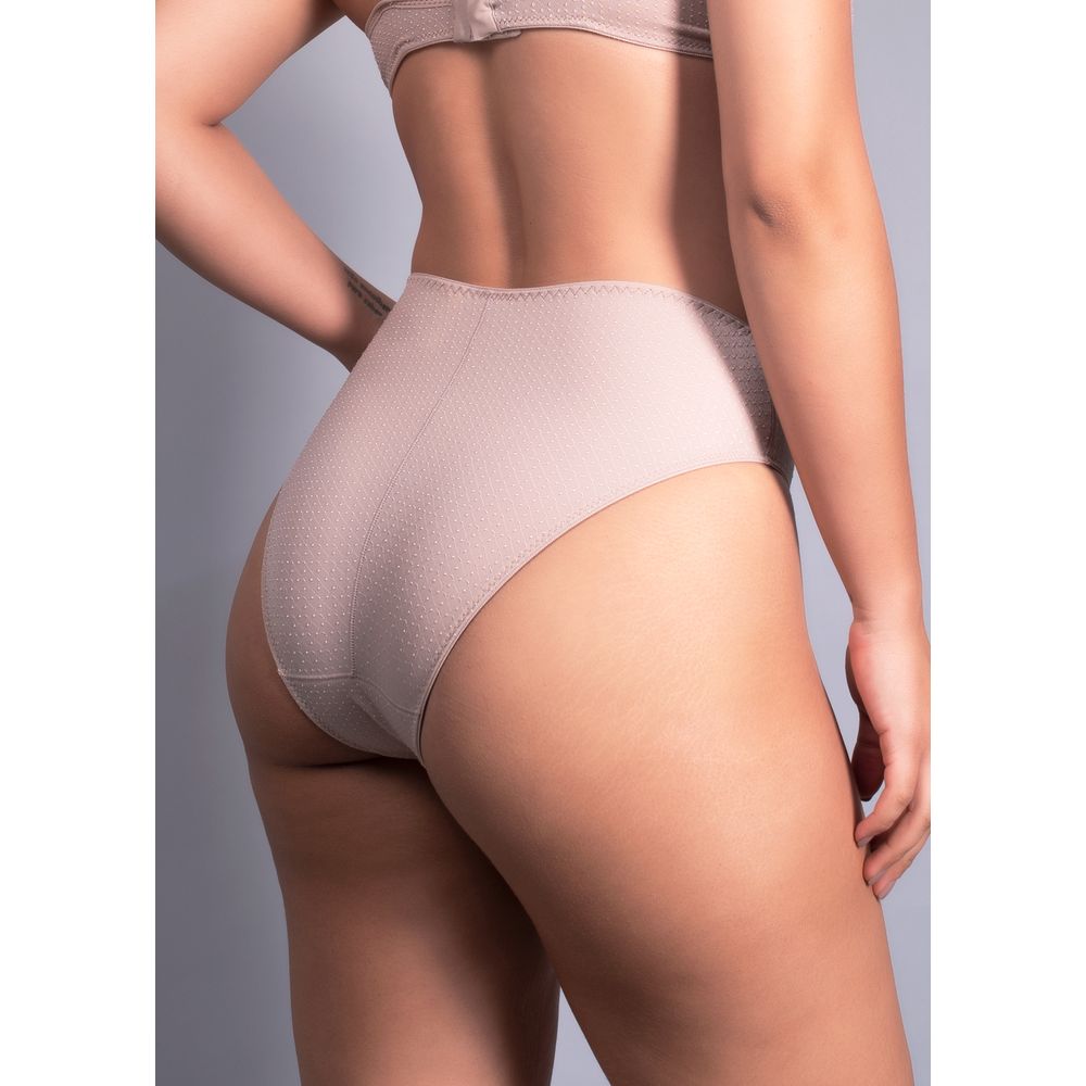 Calcinha Cintura Alta  Emotions BEIGE FONCÉ