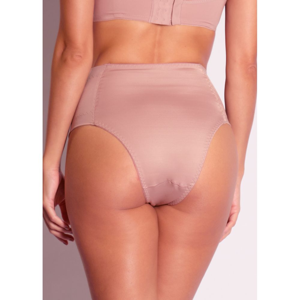 Calcinha Modeladora Cintura Alta Elegance CASTANHA