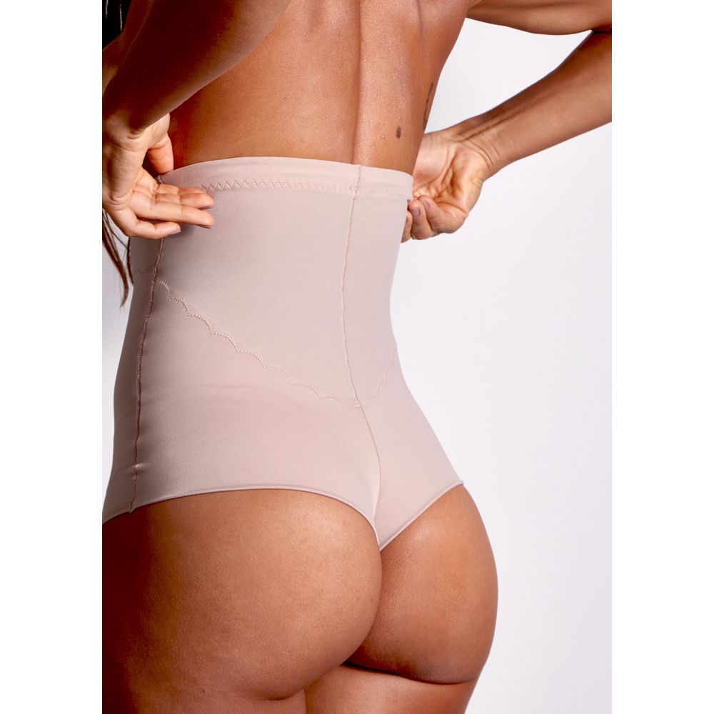 Calça Cinta Fio Alta Vi Lingerie BEIGE FONCÉ