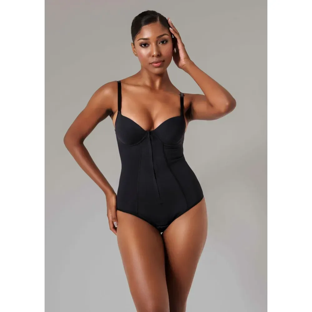 Modelador Com Zíper Frontal Vi Lingerie PRETO