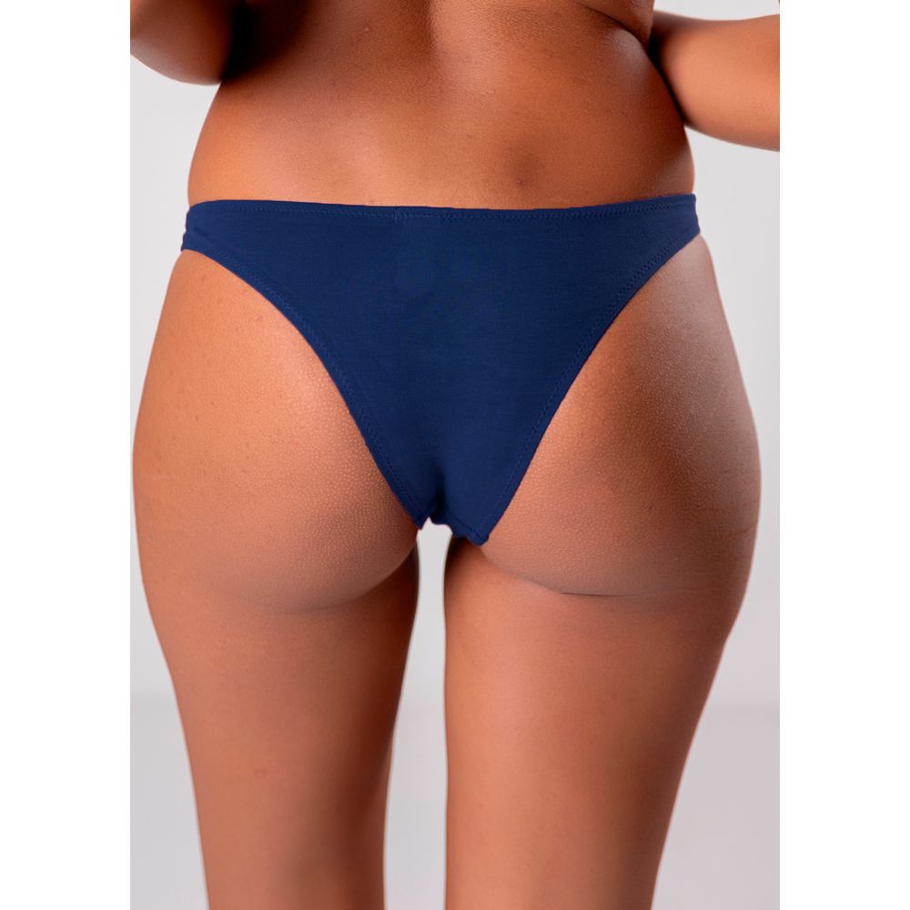 Calcinha Tanga Algodão Egípicio Cleo NAVY BLUE