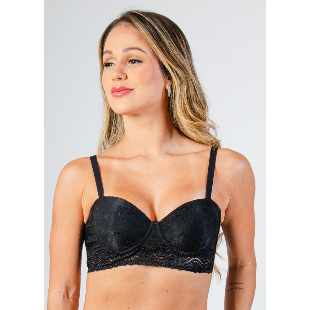Top Cropped Dália PRETO