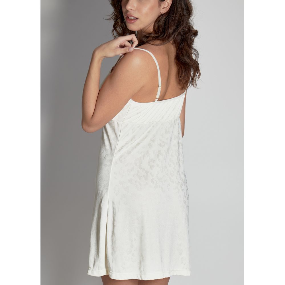 Camisola Em Liganete Estampada E Renda Estreita Luci PERLE