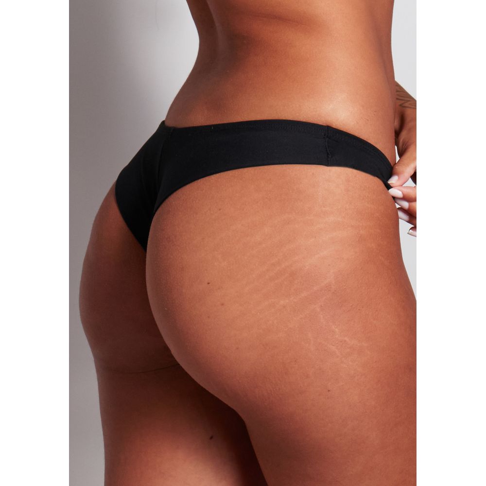 Calcinha Tanga Fio Em Microfibra Everyday PRETO