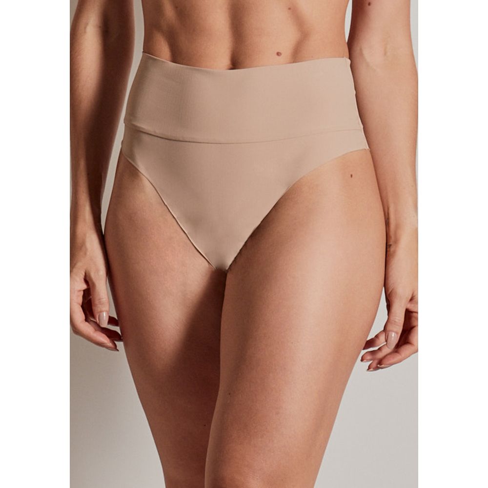 Calcinha Cintura Alta Sweet Skin BEIGE FONCÉ
